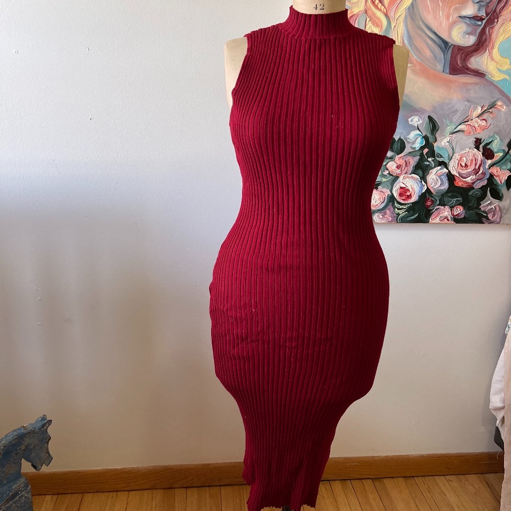 Bandage knitted dress